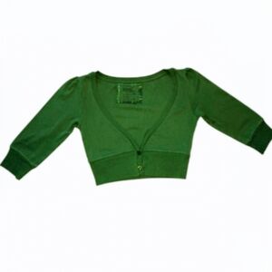 Green Crop Cardigan / Bolero